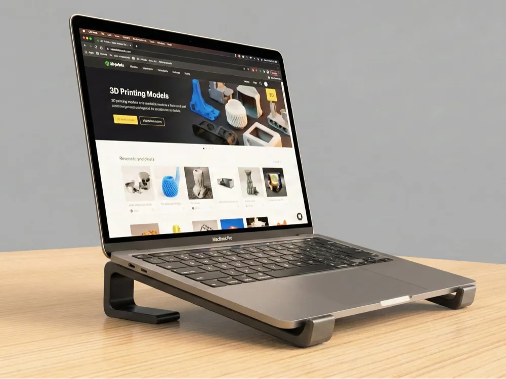 Minimalist Laptop Riser - Free 3D Print Model - MakerWorld