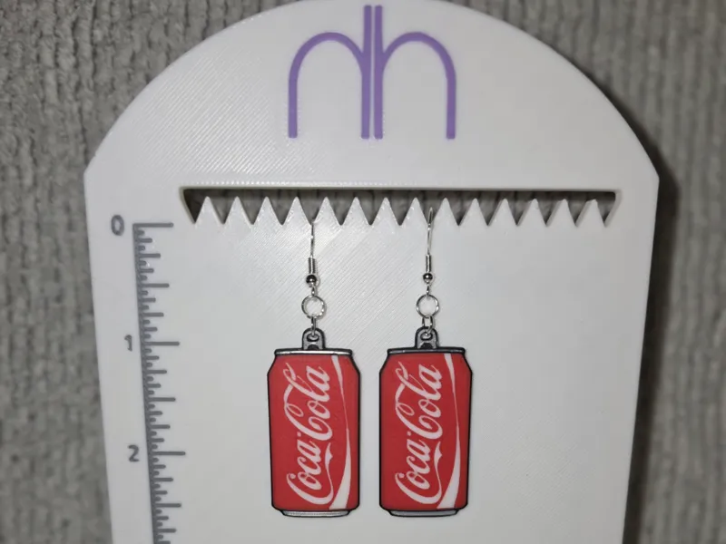 Pop-Tab Soda Earrings – Double-Sided Multi-Color