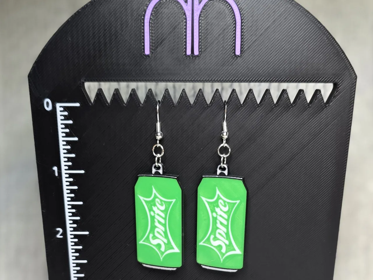 Pop-Tab Soda Earrings – Double-Sided Multi-Color view 3