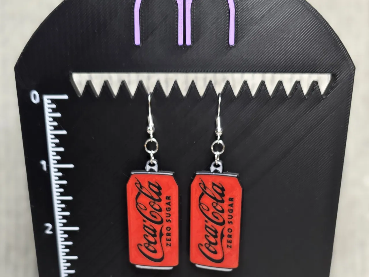 Pop-Tab Soda Earrings – Double-Sided Multi-Color view 4