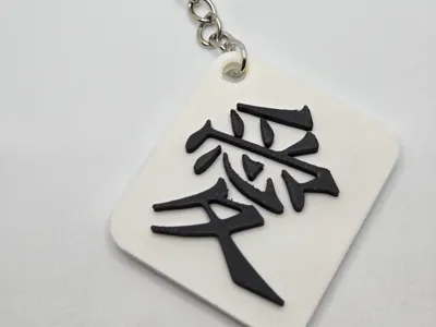 Lovekanji keychain / Kanji Amore keychain