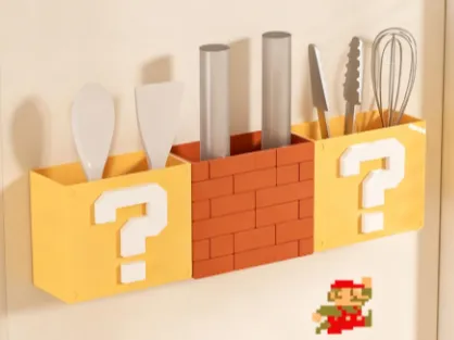 Nintendo Question Block Storage Mario Question Block Storage Box - Free 3D Print Model - MakerWorld