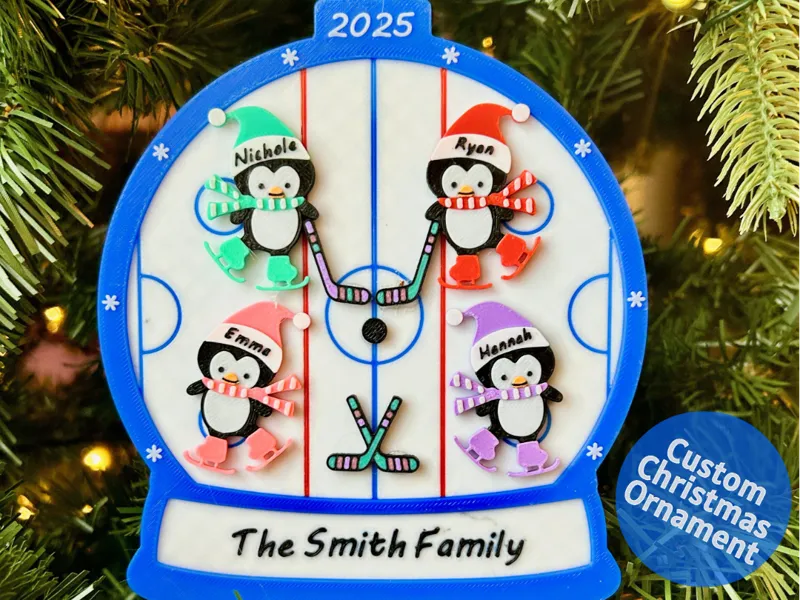 Personalized Ice Rink Ornament