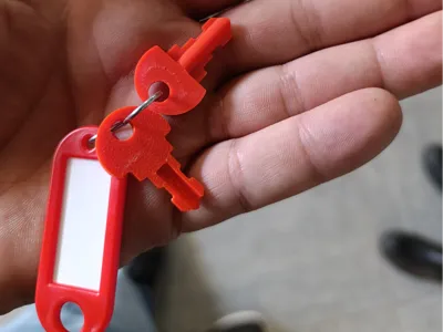 Replacement key for, e.g., first aid box