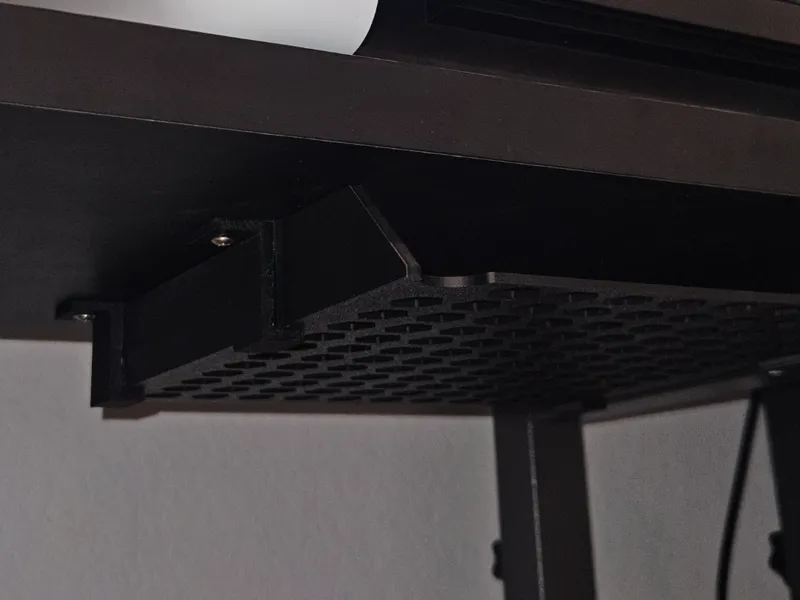 Under desk anchors for A4 Tray