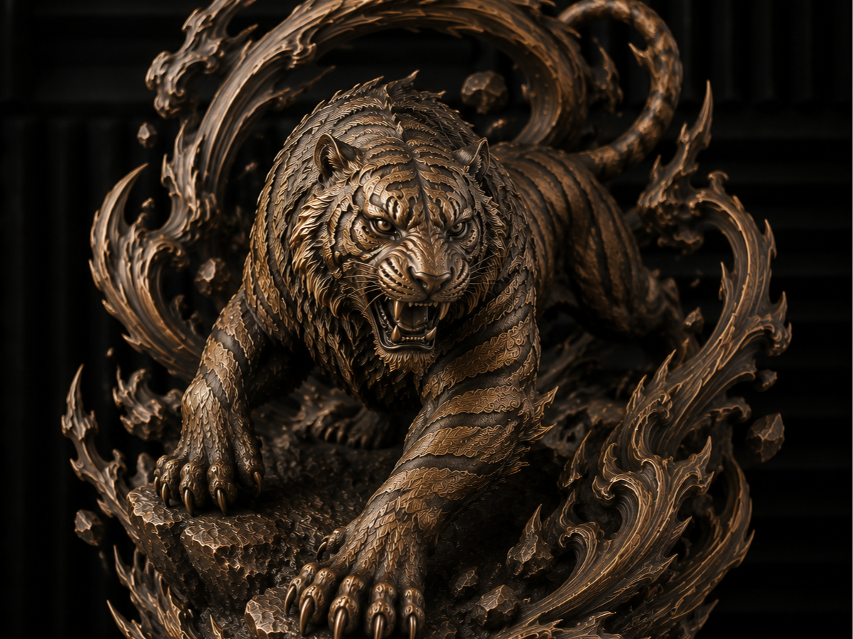 Tigre  Mythique –Sculpture Fantastique EASY PRINT