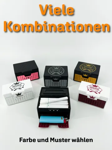 Caja o estuche: Cigarette Case with Lighter Holder Customizable — vista de referencia 3