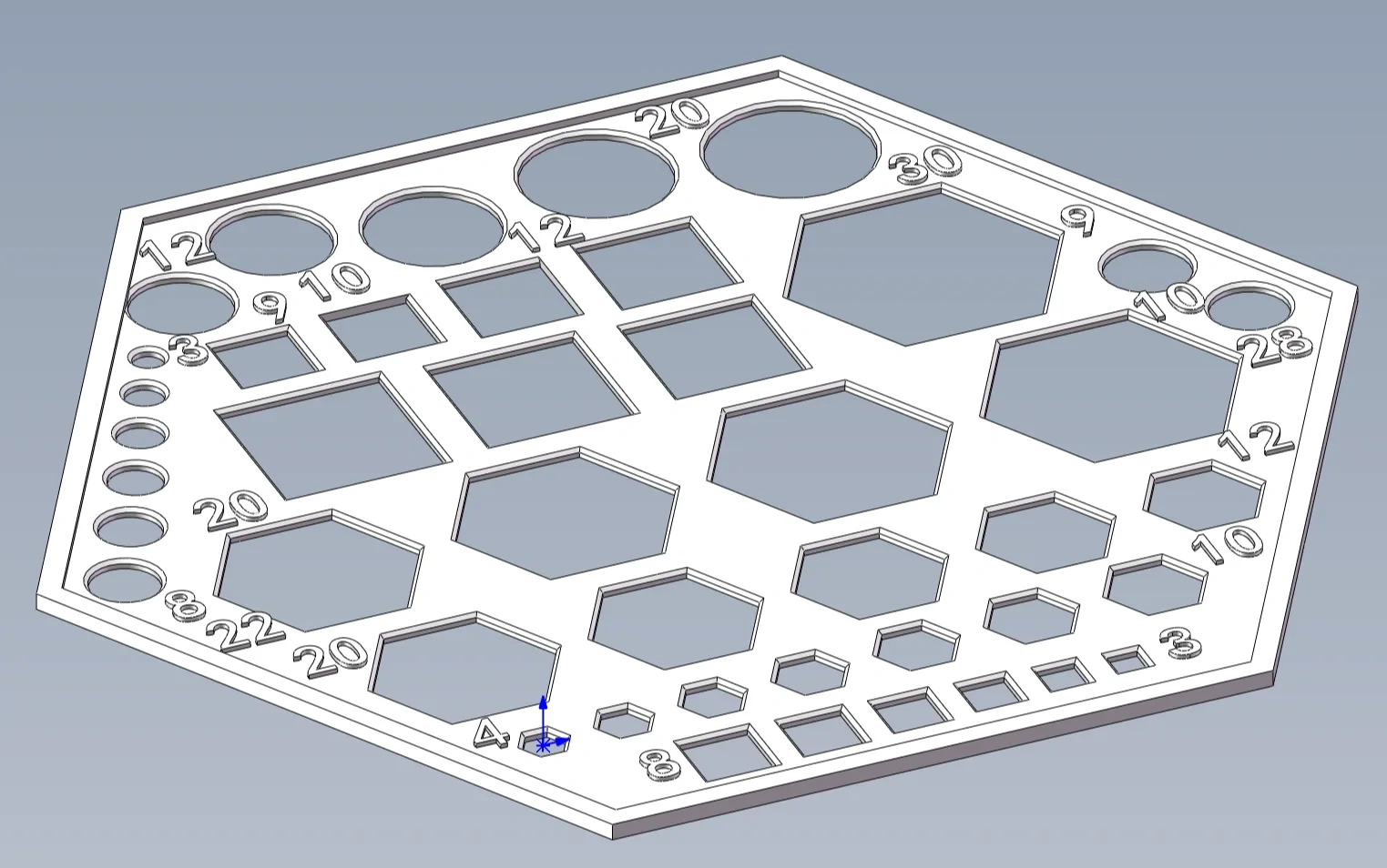 Miniatura 1 do modelo 3D 工程图画图模板
