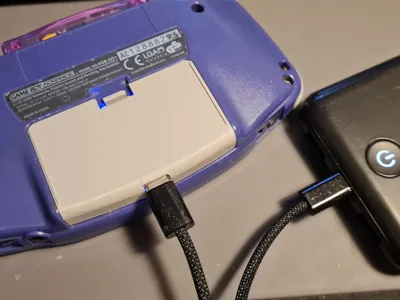 Gameboy Advance Battery Cover with USB-C Port