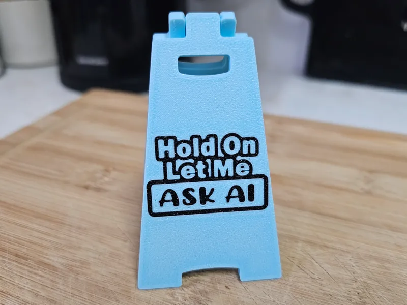 The "Ask AI" Desk Sign
