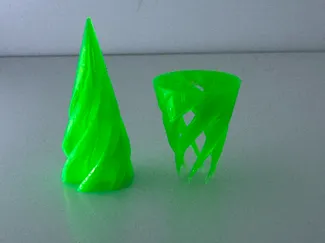 super cool and Quick print passthrough cone fidget