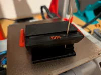 all on one. 3h:17m print time, 6 filament changes