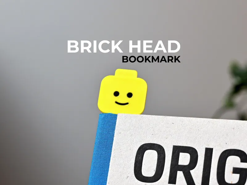 Brick Buddy Bookmark – Mini Head 