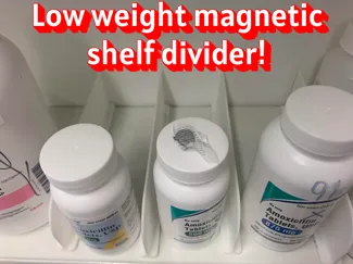 Ultralight Magnetic Shelf Divider 165 x 55 mm