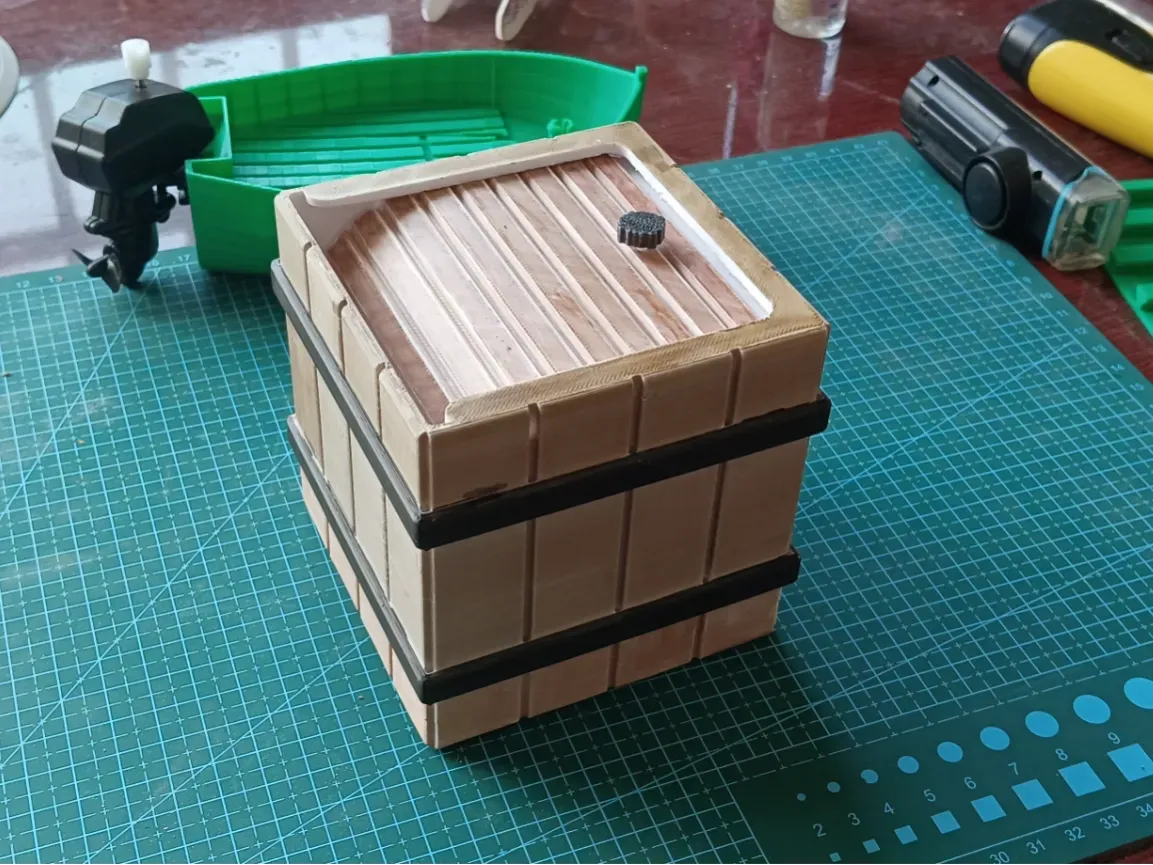 Pot à crayons tonneau Minecraft
