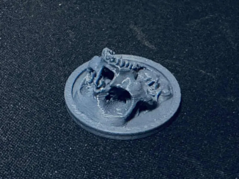 Gruesome Marker/Token Skull (Greathelm) 25mm