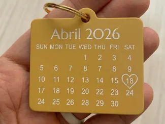Customizable Calendar Keychain