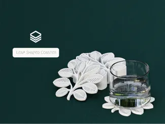Leaf Coaster + Holder