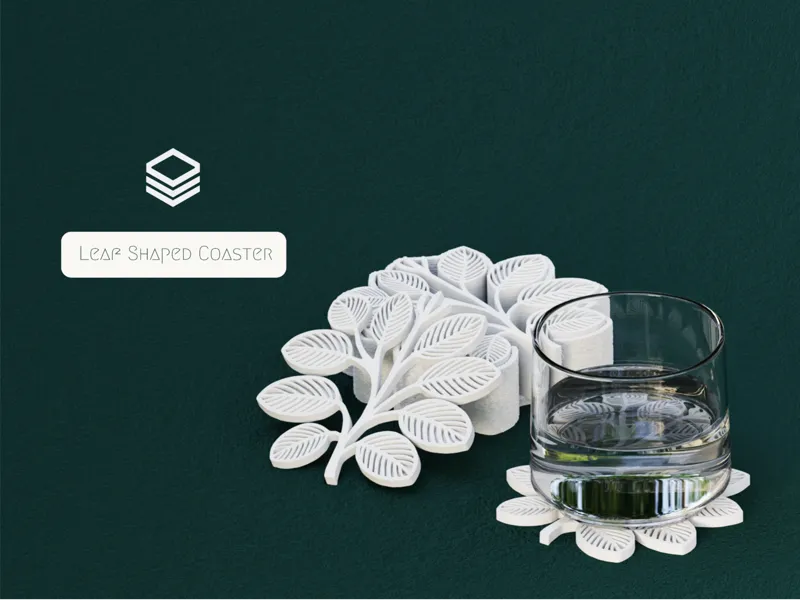 Leaf Coaster + Holder