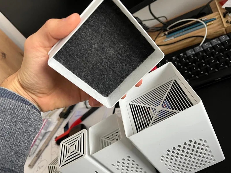 3D Printed Air Purifier Carbon Filter 9225 Fan