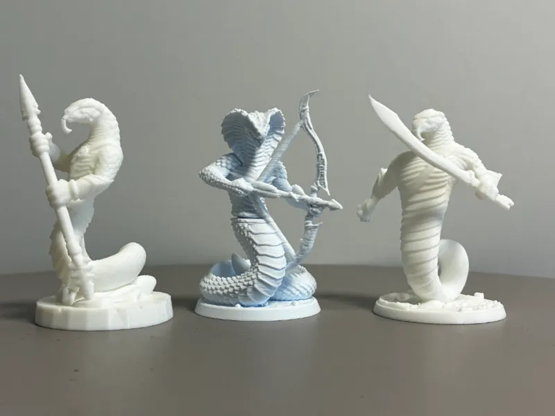 3 Pack Yuan Ti Snake Human Viper DnD tabletop mini