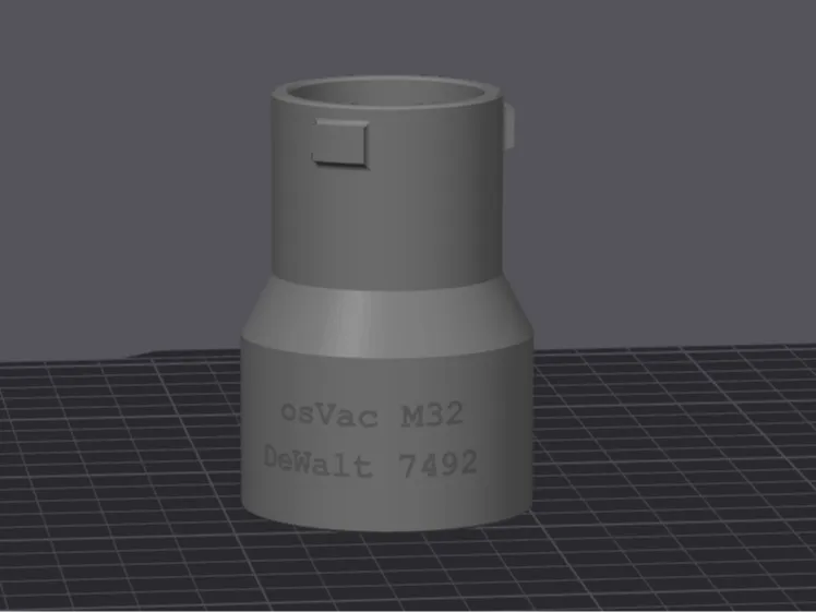 DeWalt7492 Adapter Absauhaube auf osVac M32