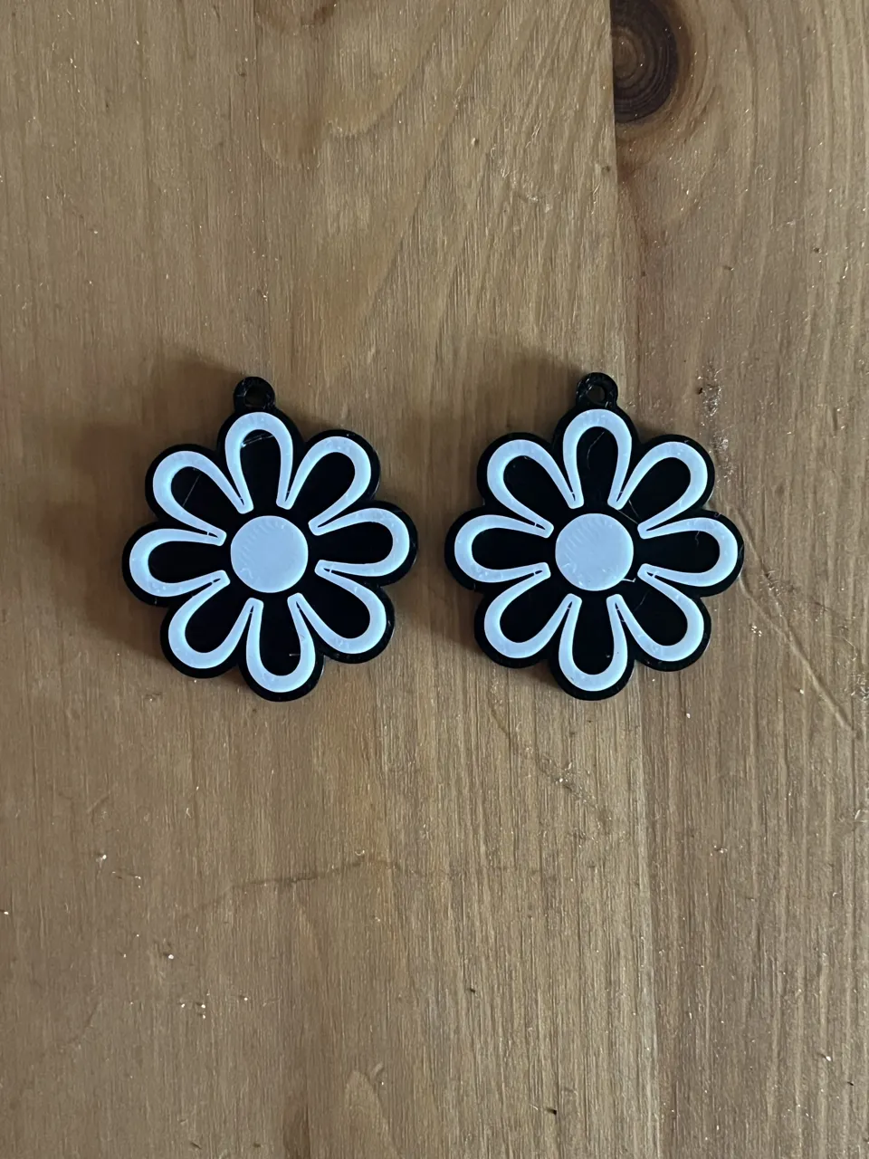 flower earrings view 2