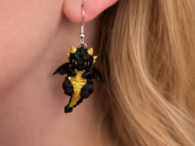 Little dragon earrings