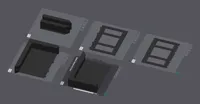 P1S plus magnet holes for fridge mount