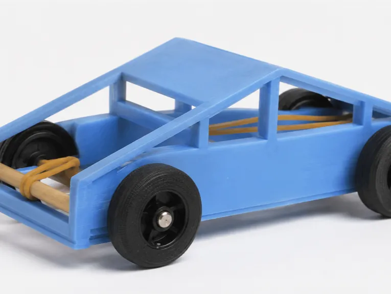 Rubber Band Powered Racing Car