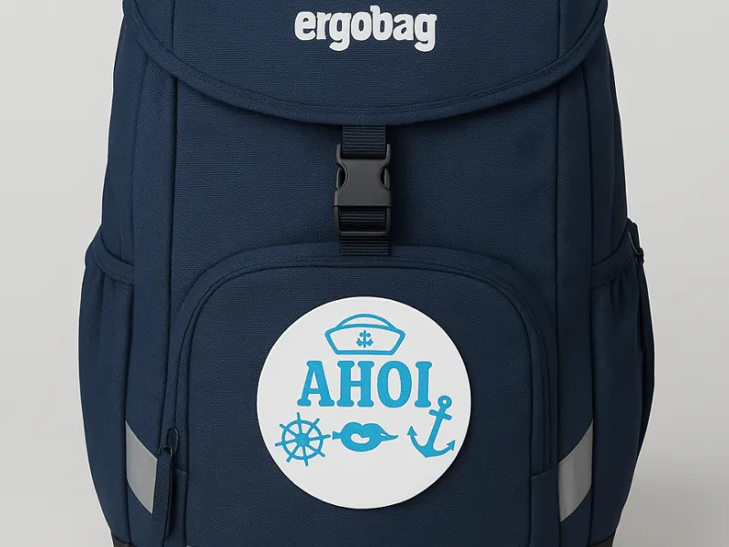 Maritimer Klettie „Ahoi“ für ergobag 