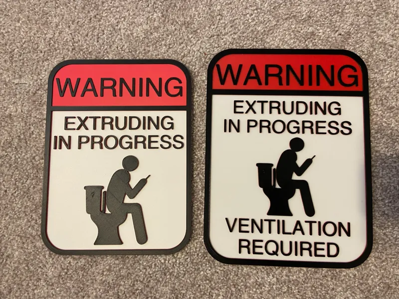 Extruding in Progress Warning Signs