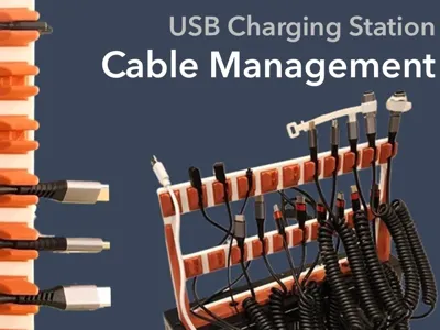 Cable Management for USB Charging Station