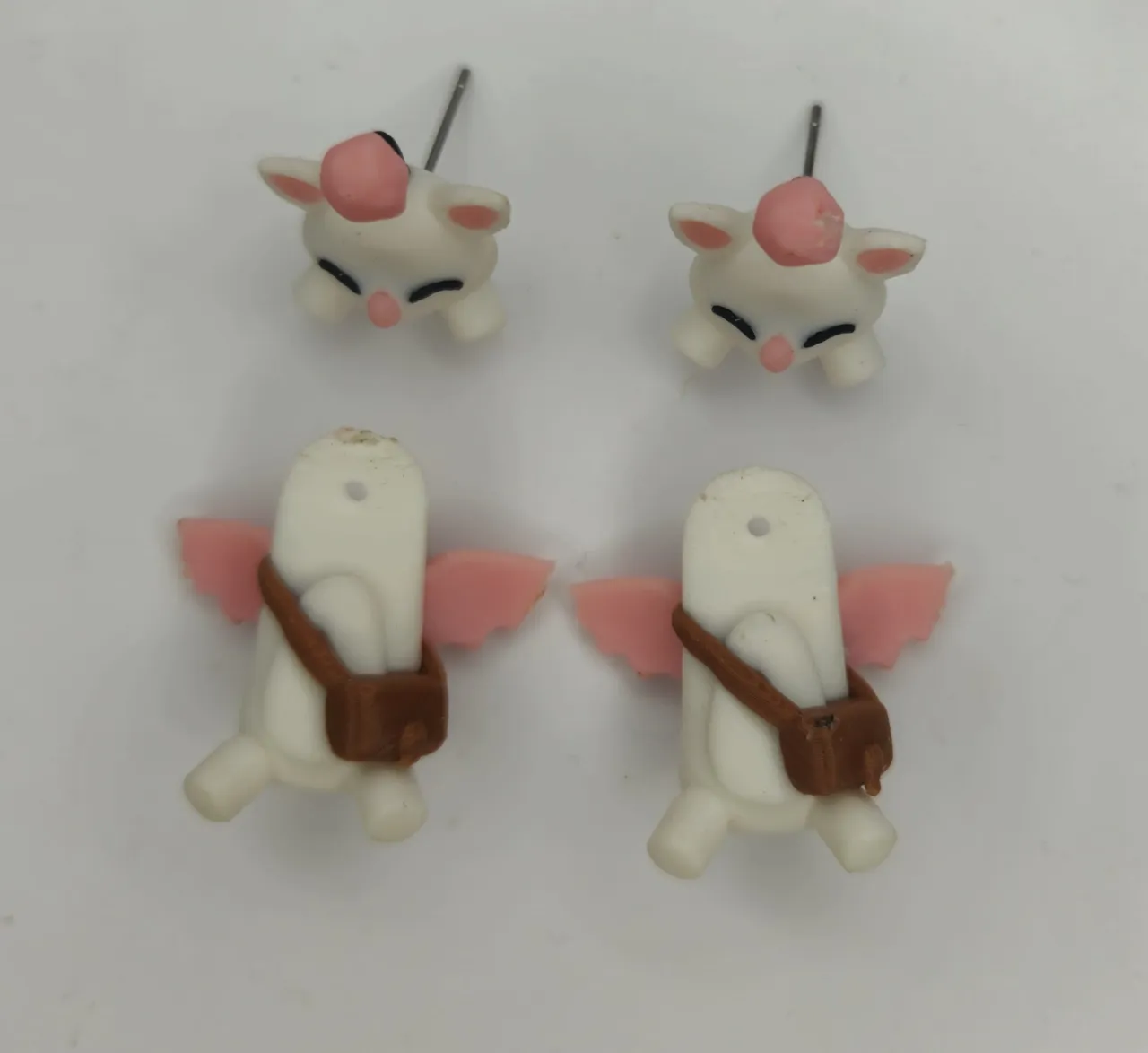 Moogle Earrings – Final Fantasy view 3