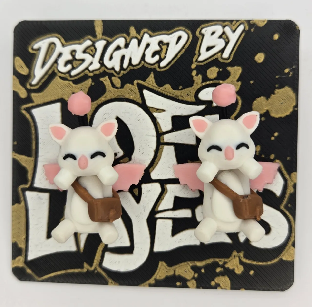 Moogle Earrings – Final Fantasy view 2