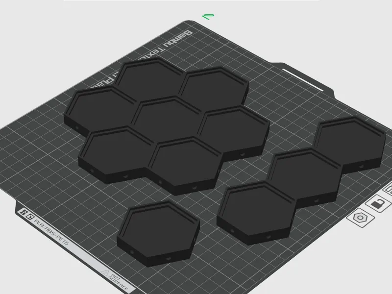 50mm Tilemap  with 4mm magnet slot