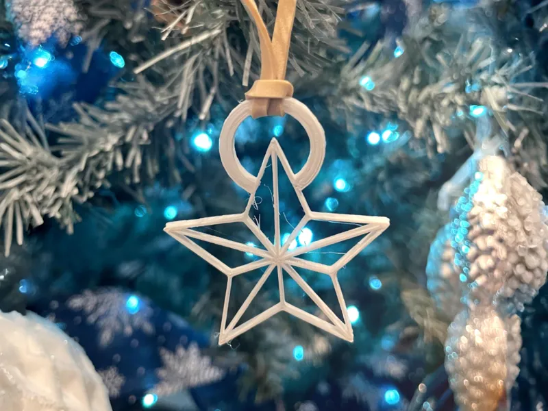 Christmas star bauble