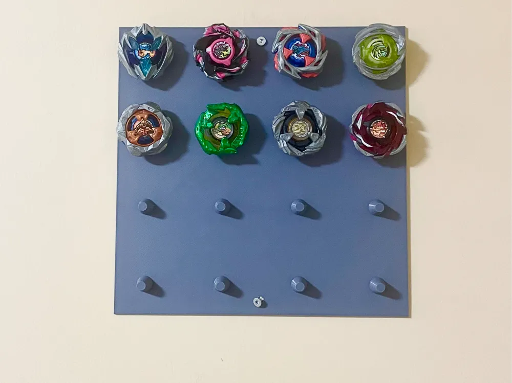 Beyblade Display, Wall Display - Free 3D Print Model - MakerWorld