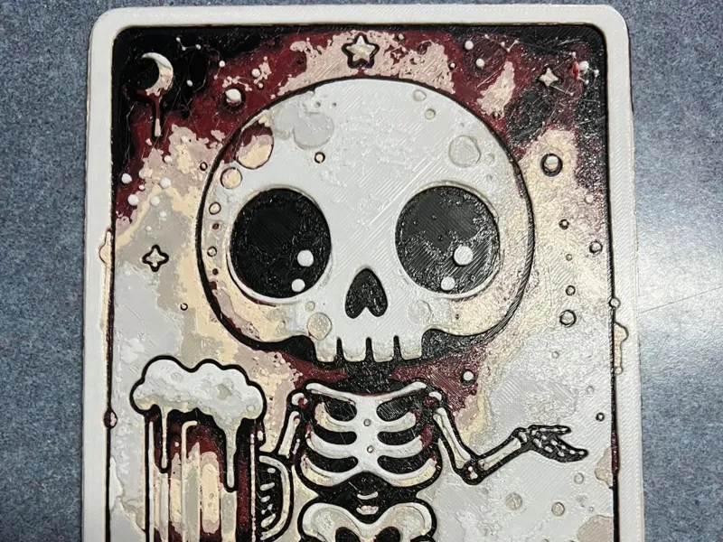 The Drinker Tarrot Card Hueforge
