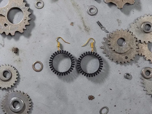 Spring earrings