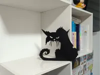 Chat grincheux - décoration murale — photo 1