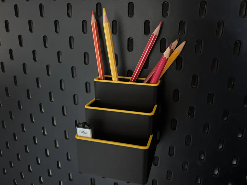 IKEA SKÅDIS Kleinteilehalter | 3-stufig | Akzent 