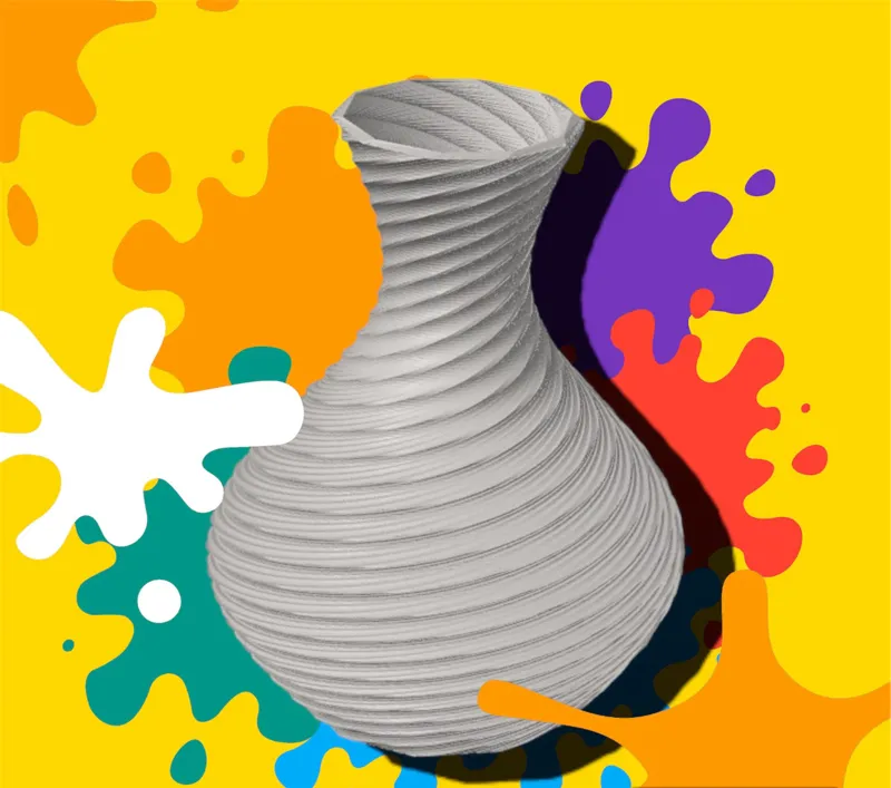 Spiraled Elegance: Modern Vase Design Vasendesign