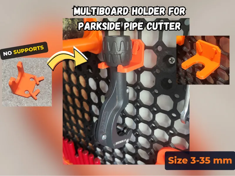 Multiboard Holder for Parkside Pipe Cutter 3-35mm