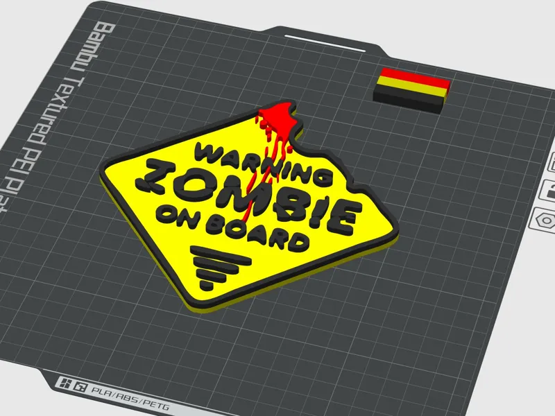 zombie on board sign