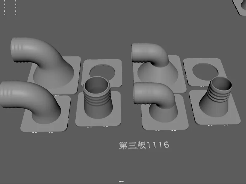 Bambu Lab Exhaust joint P1S 40mm拓竹排风_玉竹制造