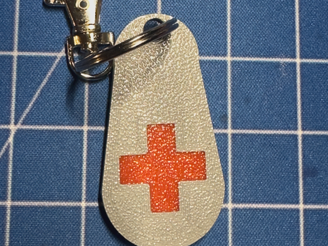 NFC Anhänger im Rotes Kreuz Design V2 