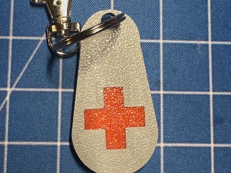 NFC Anhänger im Rotes Kreuz Design V2 