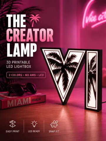 Accesorio de iluminación decorativa: The GTA VI Creator Lamp – LED Lightbox Replica — vista de referencia 2