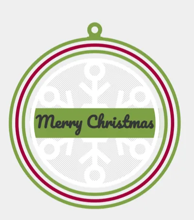 Merry Christmas ornament